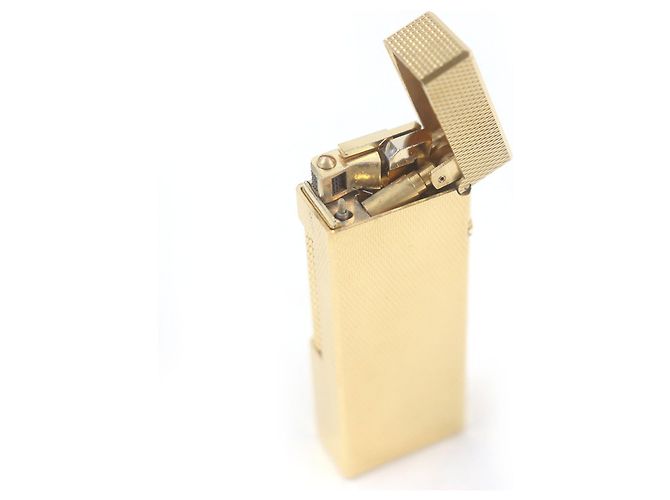 Alfred Dunhill Dunhill Karomuster Feuerzeug - Raucherzubehör Golden - Ansicht 4