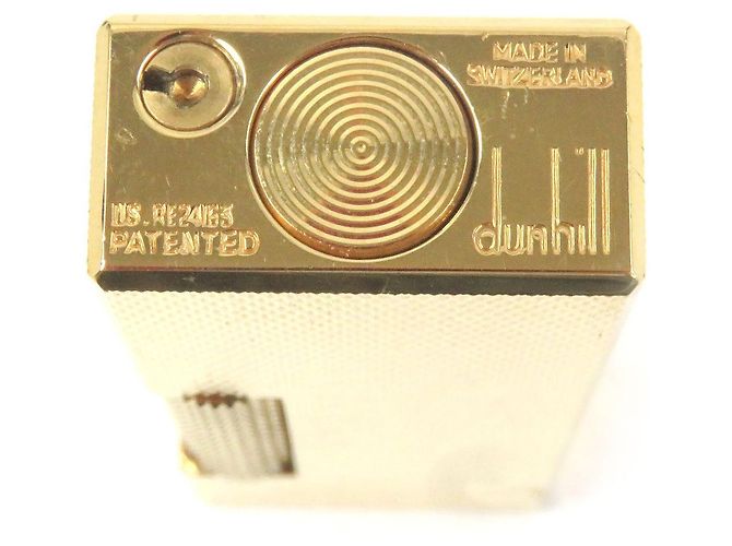 Alfred Dunhill Dunhill Karomuster Feuerzeug - Raucherzubehör Golden - Ansicht 5
