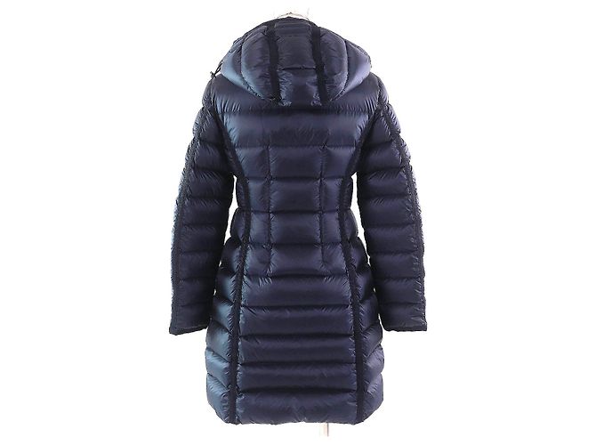 Moncler HERMINE Abrigo de Nylon con Plumas Azul Azul marino - vista 3