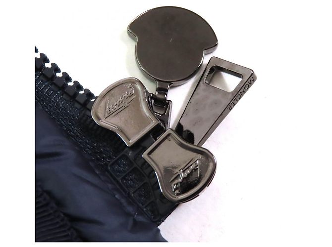 Moncler HERMINE Abrigo de Nylon con Plumas Azul Azul marino - vista 7