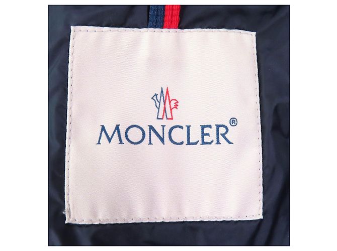 Moncler HERMINE Abrigo de Nylon con Plumas Azul Azul marino - vista 8