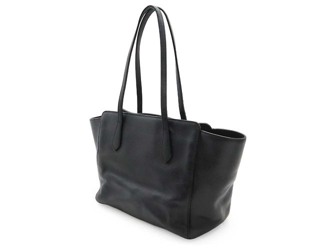 Borsa tote 2 in 1 in pelle Gucci Swing Nero - vista 2