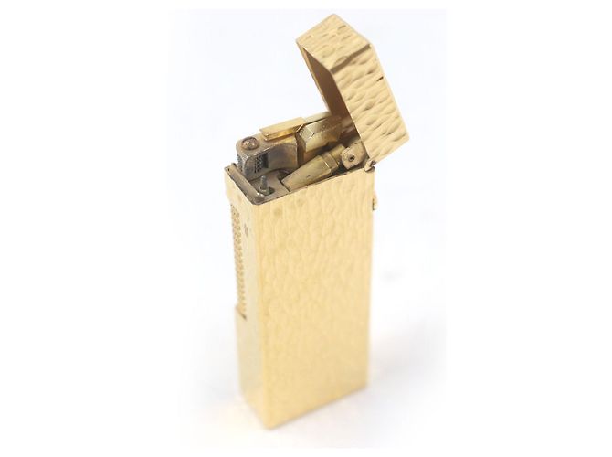 Alfred Dunhill Briquet à motif intégral Dunhill Doré - vue 5