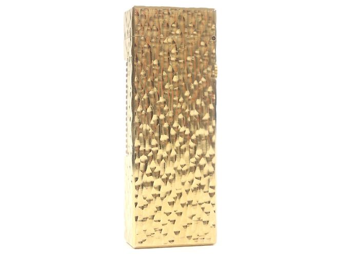 Alfred Dunhill Isqueiro quadrado com padrão total Dunhill Dourado - vista 3