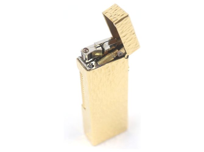Alfred Dunhill Isqueiro quadrado com padrão total Dunhill Dourado - vista 5