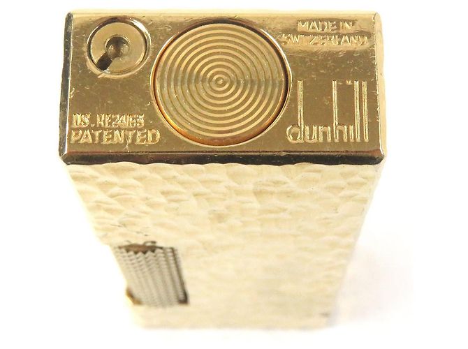 Alfred Dunhill Isqueiro quadrado com padrão total Dunhill Dourado - vista 6
