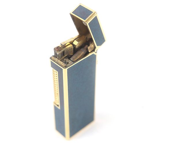 Alfred Dunhill Briquet en marbre Dunhill 13744 Bleu - vue 5