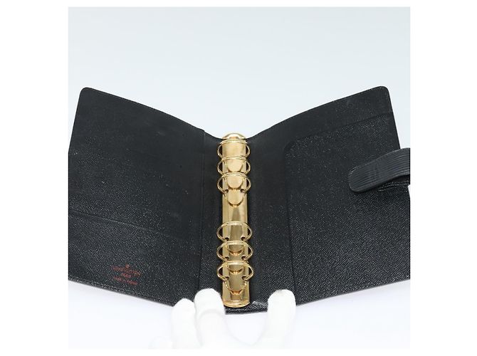 Copertura per agenda Louis Vuitton in pelle Epi PM Nero - vista 5