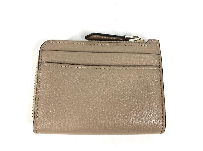 Monedero de cuero beige Fendi - vista 7