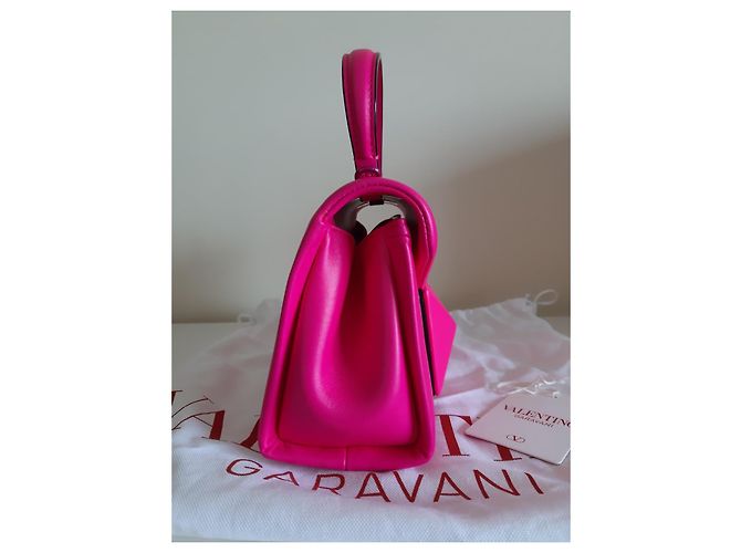 Borsa One Stud Valentino Garavani Rosa - vista 3