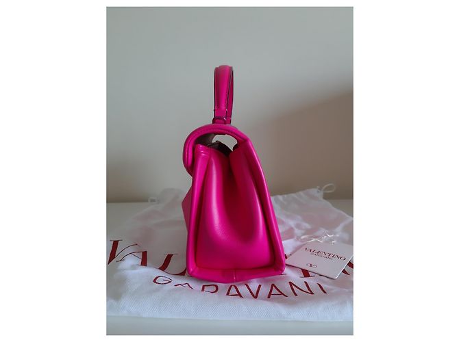Borsa One Stud Valentino Garavani Rosa - vista 4