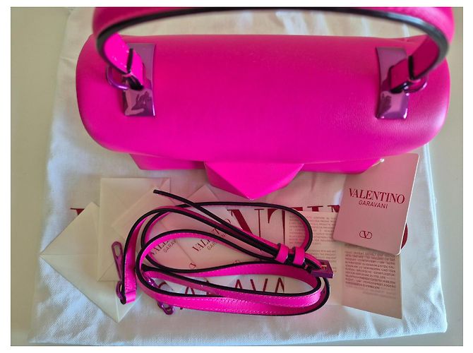 Borsa One Stud Valentino Garavani Rosa - vista 6