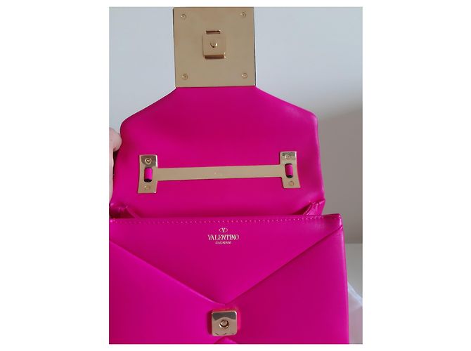 Borsa One Stud Valentino Garavani Rosa - vista 8