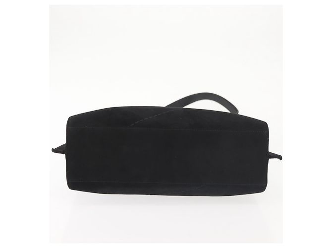 Borsa a Spalla Salvatore Ferragamo in Pelle Scamosciata Grigia Argento Auth BA6020 Marrone - vista 5