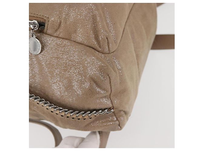 Autre Marque Zaino Stella McCartney Camoscio Beige Argento 410905 Auth BA5213 - vista 15
