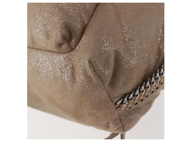 Autre Marque Zaino Stella McCartney Camoscio Beige Argento 410905 Auth BA5213 - vista 16
