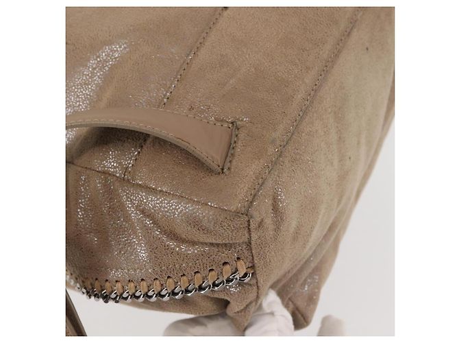 Autre Marque Zaino Stella McCartney Camoscio Beige Argento 410905 Auth BA5213 - vista 17