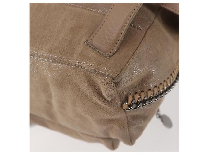 Autre Marque Zaino Stella McCartney Camoscio Beige Argento 410905 Auth BA5213 - vista 18