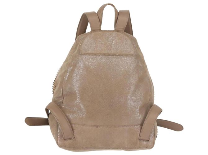 Autre Marque Zaino Stella McCartney Camoscio Beige Argento 410905 Auth BA5213 - vista 2