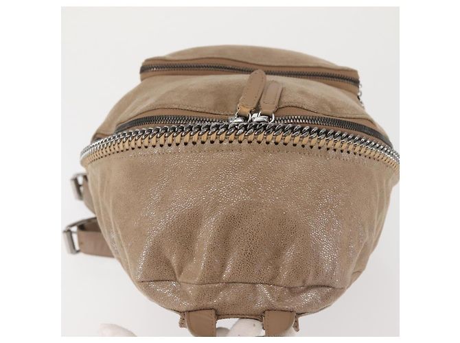 Autre Marque Zaino Stella McCartney Camoscio Beige Argento 410905 Auth BA5213 - vista 6
