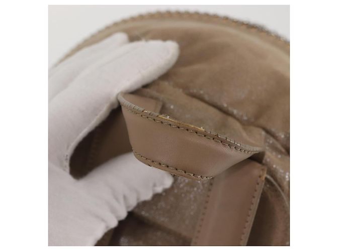Autre Marque Zaino Stella McCartney Camoscio Beige Argento 410905 Auth BA5213 - vista 7