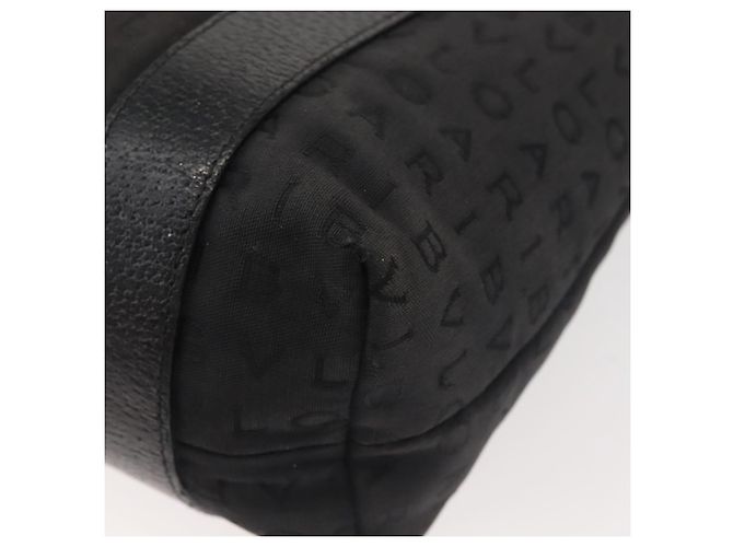 Bulgari Borsa a mano BVLGARI Logo Mania in tela nera e argento autentica bs29103 Nero - vista 10