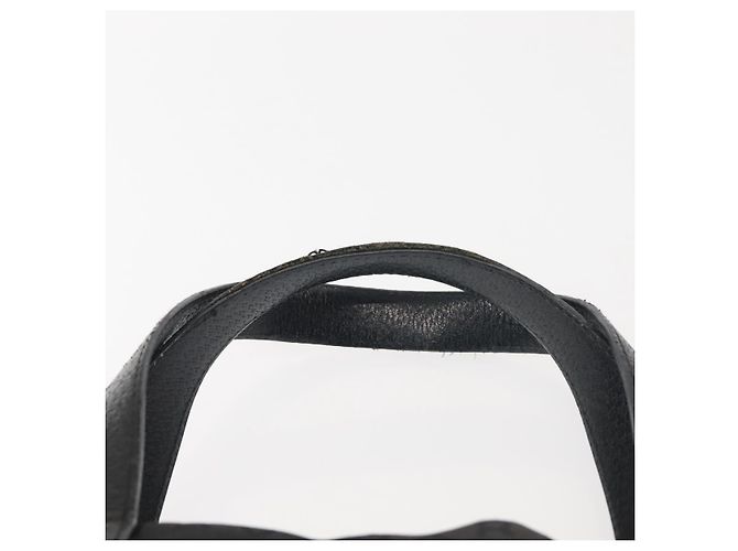 Bulgari Borsa a mano BVLGARI Logo Mania in tela nera e argento autentica bs29103 Nero - vista 8