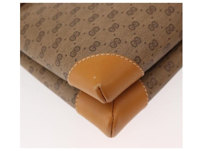 Gucci Borsa a Spalla Micro GG Supreme PVC Beige Oro 007 92 5548 Auth ep10883 D'oro - vista 15