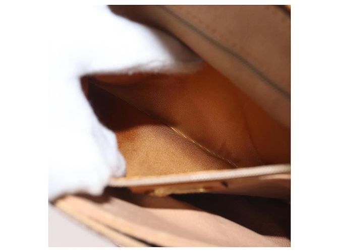 Gucci Borsa a Spalla Micro GG Supreme PVC Beige Oro 007 92 5548 Auth ep10883 D'oro - vista 22
