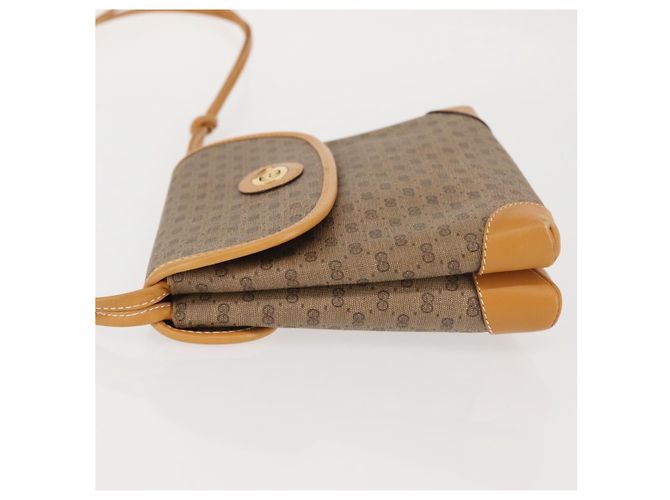 Gucci Borsa a Spalla Micro GG Supreme PVC Beige Oro 007 92 5548 Auth ep10883 D'oro - vista 4