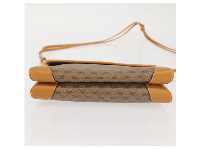 Gucci Borsa a Spalla Micro GG Supreme PVC Beige Oro 007 92 5548 Auth ep10883 D'oro - vista 5