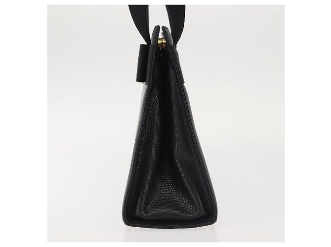 Borsa a mano Vala in pelle stampata nera e oro di Salvatore Ferragamo Auth BA5845 Nero D'oro - vista 3