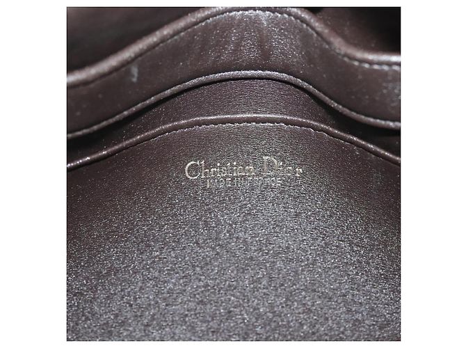 Borsa a Spalla in Tela Trotter Christian Dior Marrone Oro Auth 141040 D'oro - vista 11
