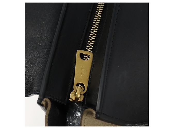 Céline CELINE Trapeze Piccola Borsa a Mano in Pelle 2in1 Blu Oro Auth bs29092 D'oro - vista 8
