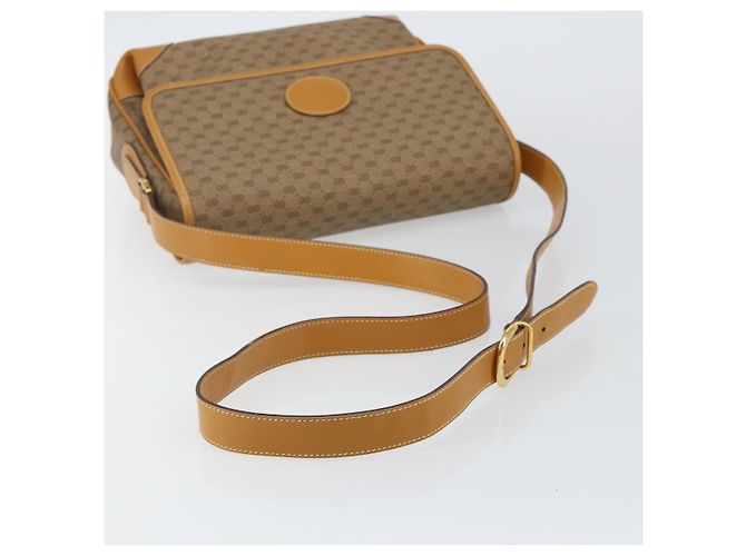 Gucci Borsa a Spalla Micro GG Supreme PVC Beige Oro 001 116 0924 Auth BA6004 D'oro - vista 7