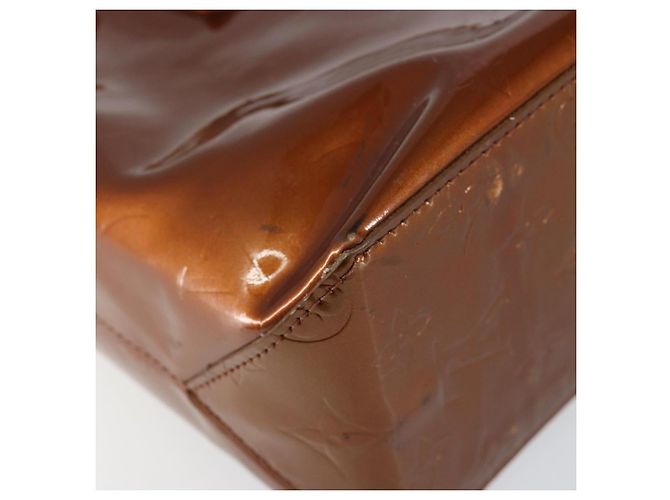 LOUIS VUITTON Borsa a Mano Monogram Vernis Reade PM Bronzo M91146 LV Auth SW1525 - vista 16