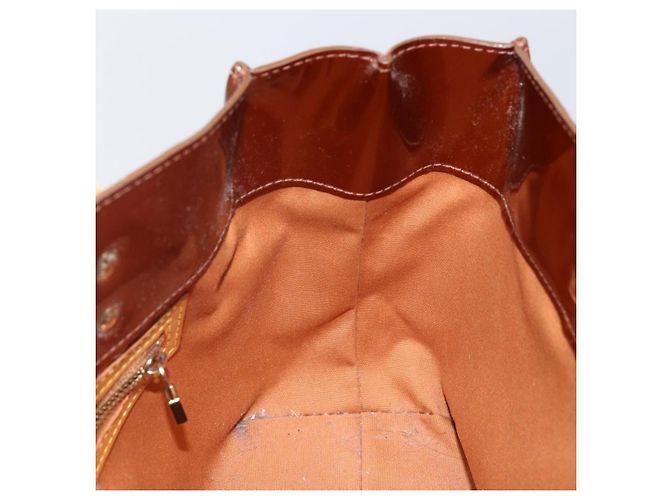 LOUIS VUITTON Borsa a Mano Monogram Vernis Reade PM Bronzo M91146 LV Auth SW1525 - vista 19