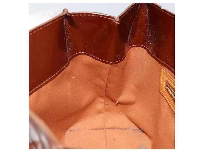 LOUIS VUITTON Borsa a Mano Monogram Vernis Reade PM Bronzo M91146 LV Auth SW1525 - vista 20
