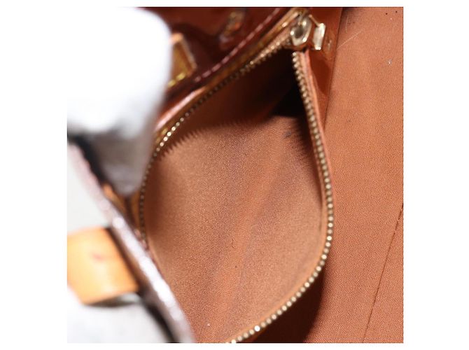 LOUIS VUITTON Borsa a Mano Monogram Vernis Reade PM Bronzo M91146 LV Auth SW1525 - vista 21