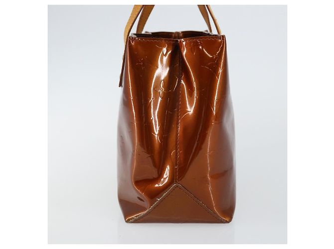 LOUIS VUITTON Borsa a Mano Monogram Vernis Reade PM Bronzo M91146 LV Auth SW1525 - vista 3
