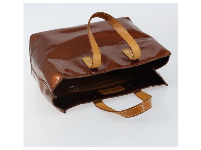 LOUIS VUITTON Borsa a Mano Monogram Vernis Reade PM Bronzo M91146 LV Auth SW1525 - vista 6