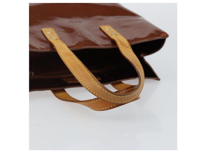 LOUIS VUITTON Borsa a Mano Monogram Vernis Reade PM Bronzo M91146 LV Auth SW1525 - vista 7