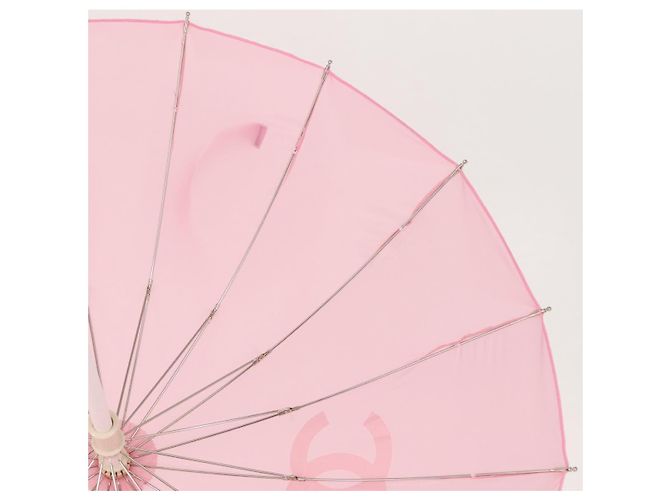 CHANEL L'Année 2000 Parapluie Nylon Rose CC Auth 143176V - vue 11