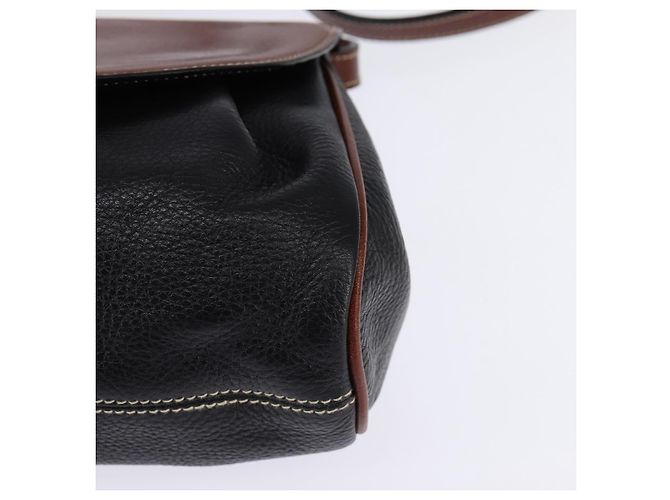 BALLY Borsa a Spalla in Pelle Nera e Oro Auth BA5594 Nero D'oro - vista 14