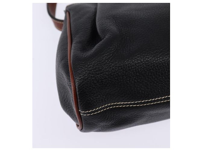 BALLY Borsa a Spalla in Pelle Nera e Oro Auth BA5594 Nero D'oro - vista 15