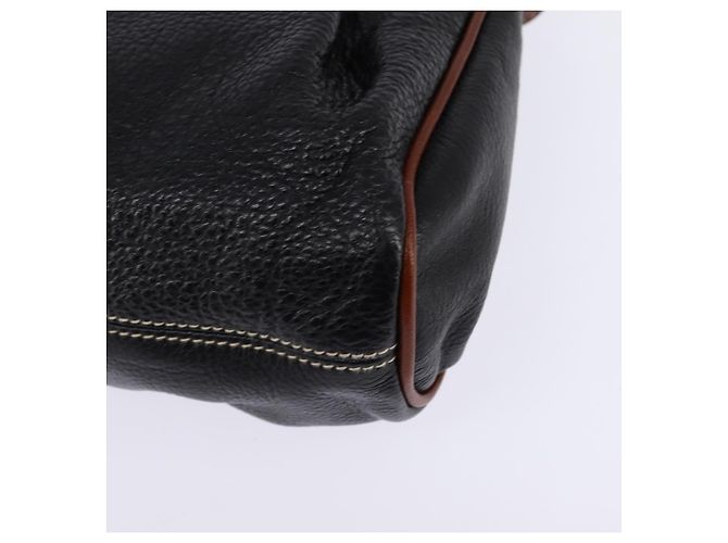 BALLY Borsa a Spalla in Pelle Nera e Oro Auth BA5594 Nero D'oro - vista 16