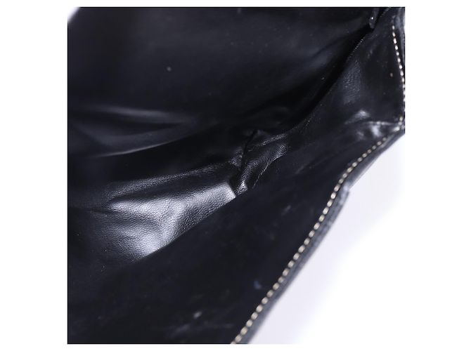 BALLY Borsa a Spalla in Pelle Nera e Oro Auth BA5594 Nero D'oro - vista 19