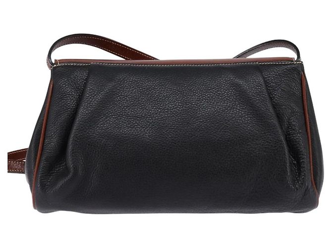 BALLY Borsa a Spalla in Pelle Nera e Oro Auth BA5594 Nero D'oro - vista 2