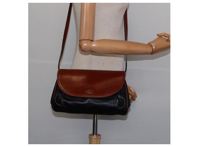 BALLY Borsa a Spalla in Pelle Nera e Oro Auth BA5594 Nero D'oro - vista 21