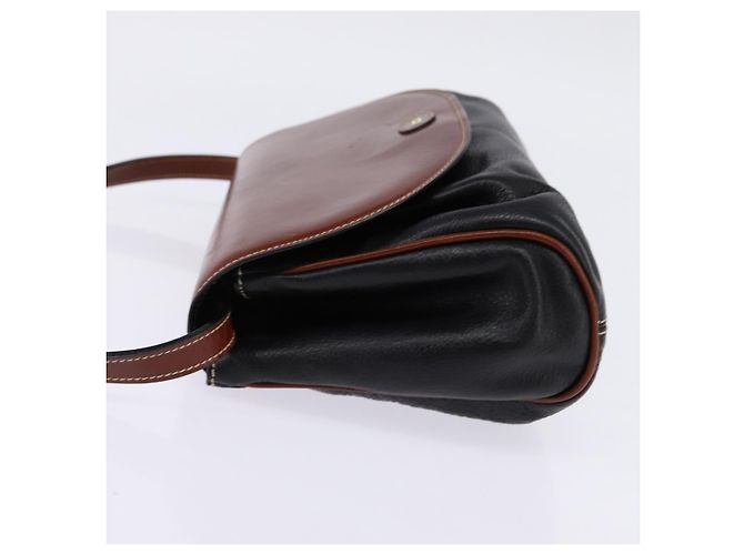 BALLY Borsa a Spalla in Pelle Nera e Oro Auth BA5594 Nero D'oro - vista 3